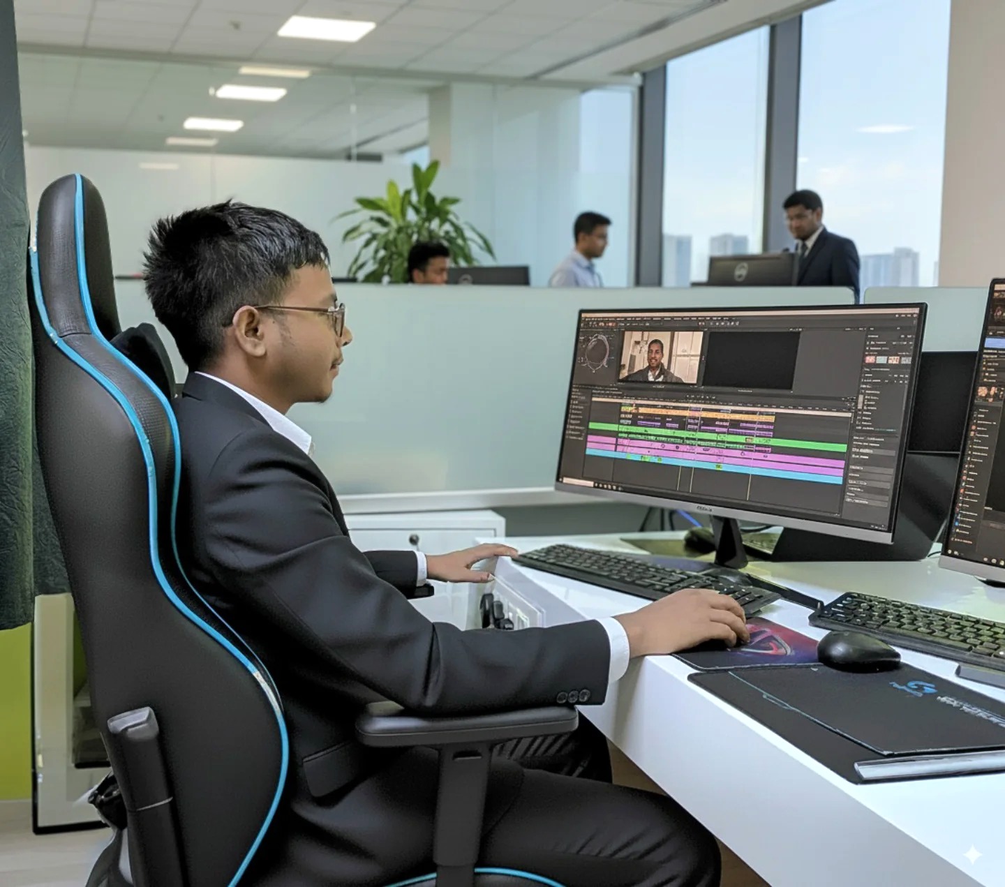 Hari Kisku at Workstation